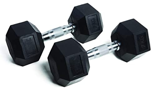 AMAYA SPORT Mancuernas Hexagonales - 7 kg