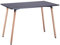 IPOTIUS Table Rectangulaire Salle à Manger en Bois Scandinave 2 à 4 Personnes Table de Cuisine Moderne avec Pieds en Bois, 110x70X72cm Noir