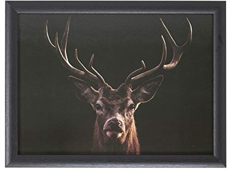 Mars & More - Knietablett - Tablett - Hirsch - Schwarz - 43x33x7cm