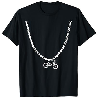 BMX Bling Bling Fahrradkette mit BMX Anhänger T-Shirt