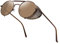 ANDOILT Steampunk Sonnenbrille Herren Damen Runde Retro Vitage Sonnenbrillen UV400 Schutz Metall Rahmen Braun Rahmen Braun Linse