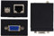 Yanmis Extension de VGA, Petit 60M VGA RJ45 Extender émetteur récepteur CAT-5/6 émetteur récepteur câble Ethernet pour KYV