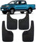 QNMQNM 4 Stück Auto Schmutzfänger für TOYOTA HILUX/VIGO KUN25 KUN26 2005-2014, Schwarz, Kotflügel, Autozubehör, Front und Hinten