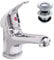 Nes Home Basin Sink Tap Chrome Mono Mixer Single Lever Handle Bath Filler (Basin Mono with Waste)