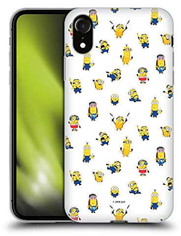 Head Case Designs Licenciado Oficialmente Minions Rise of GRU(2021) patrón de Disfraz Humor Carcasa de Gel de Silicona Compatible con Apple iPhone XR