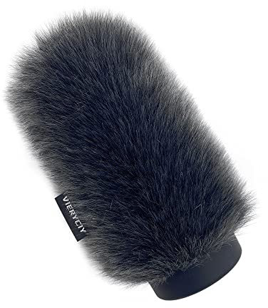 Microphone Wind Muff Pop Filter For Sennheiserr MKH416 MKH418 ME66 K6 Shotgun Microphone Cover windscreen Deadcat For Rode Ntg3 Microphone shield Headset microphone windscreen (Dark Grey)