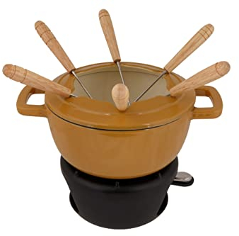 Cosy & Trendy Fondue Set Fontestic, für 6 Personen, ø 18 cm, rostbraun (Amber Gold)