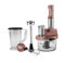 Karaca Mastermaid - Robot da cucina in vetro d'acciaio, 2500 W, colore: oro rosa