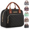HOMESPON Isolierte Lunchtasche für Frauen Männer Arbeit Erwachsene Kühltasche Lunchbox Behälter (Goldenes Schwarz)