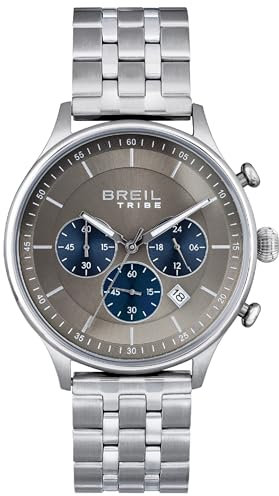 Breil Orologio UOMO CLASSY quadrante MONO-COLORE BLU movimento CHRONO QUARZO e BRACCIALE ACCIAIO ARGENTO EW0642 IT ONE SIZE