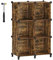 SONGMICS Schuhregal, Regalsystem, Steckregal, Set aus 6 Würfeln, DIY Regal, stapelbar, aus PP-Kunststoff, als Garderobe, für Schlafzimmer, Büro, 31,5 x 64 x 97,2 cm, vintagebraun LPC111A01