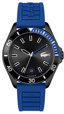 Lacoste Montre Analogique à Quartz pour Homme avec Bracelet en Silicone Bleu - 2011262