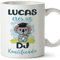 MUGFFINS Tazas Personalizadas para DJ - En Español - Koalificados Personalizados - 11 oz / 330 ml - Regalo Personalizable original y divertido