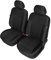 Autositzbezüge Autositzschoner Sitzbezüge 1+1 Front Vordersitze Kompatibel mit Toyota Hilux Auto Sitzbezug Schwarz Autositzauflage Autositz Sitzauflagen Tuning Auto Zubehör Innenraum