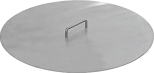 85 cm Deckel für Feuerschalen Feuertonnen Schwenkgrills aus 2,0 mm Stahl mit Griff - Feuerdeckel