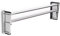 HOMASIS Tendedero Extensible Pared con 8 Barras, Tendedero Pared Plegable Exterior y Interior para Todo Tipo de Ropa, Estante de Secado para Baño, Balcón, hasta 25 kg, Plata (86 X 9-64 X 22 CM)