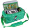 bunnyboo Toniebox Tasche für 30 Hörfiguren - Ideale Tonie Aufbewahrung - Tonie Tasche XXL - Ausreichend Platz für Toniebox, Hörfiguren, Ladekabel und Kopfhörer - Inkl. Schultergurt (Fußball)