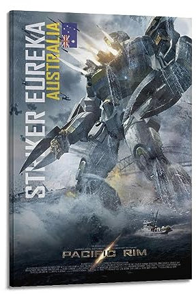 ONZS Film- und Fernsehposter, Motiv: Pacific Rim, klassische Raumwandkunst, Dekoration, Album, Poster, 40 x 60 cm, Rahmenstil