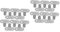 DOITOOL 2sets Radiator Keys for Old Radiator Venting Air Valve Metal Water Key Square Socket Pack of 15 10pcs*2