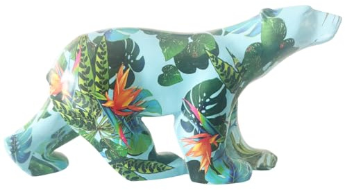 Parastone Eisbär (Ours Blanc) S - Museumsshop Kollektion - H: 11 cm, Skulptur nach Francois Pompon, Farbe: Tropical Pattern.