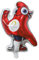 PARIS 2024 CMP, CJO8007, Ballon Aluminium 3D Mascotte Para Pm 45 cm, Produit Officiel sous Licence, Décorations de fête, Gonfler avec une paille ou une pompe à ballon, Déco thème Sports, Anniversaire