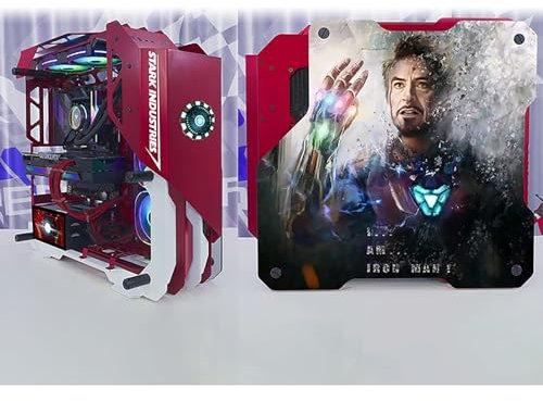 Gaming Case, Mid - Tower PC Gaming Case ATX/M-ATX/ITX - Front I/O USB 3.0 Port - Tempered Glass Side Panel - Your Unique Computer Case