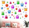Amimagen Wandtattoos Bunte Farbe Monster Wandaufkleber - Graffiti Malerei Wandsticker - Kindergarten Kinder Baby Mädchen Jungen Zimmer Tagespflege Kindergarten Spielraum Klassenzimmer Wand Dekor