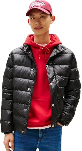 Tommy Jeans Herren Pufferjacke Light Down mit Knopfleiste