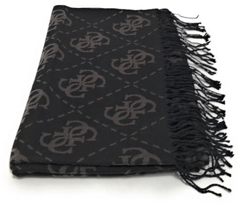Sciarpa Uomo Guess Mito scarf black multilogo C25GU63 AM9457VIS03 NERO