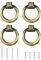 Misuyue 4PCS Schrankgriffe Bronze, Möbelknöpfe Vintage, Antike Stil Schrankknöpfe, Zinklegierung Möbelgriffe für Schublade Kommoden Kleiderschrank