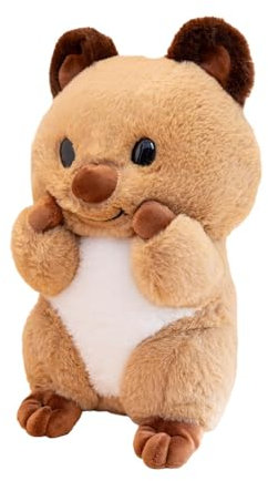 Tewzafiya Quokka Plüschtier,Plüsch Quokka Puppe - Raumdekoration gefüllte Quokka-Puppe - Bequemes Touch-Tierkissen für Mädchen, Kinder