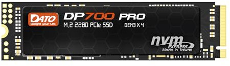 DATO Unidad interna de estado sólido SSD M.2 2280 PCIe Gen3x4 NVMe de 1 TB, hasta 3300/3100 MB/s, serie DP700Pro