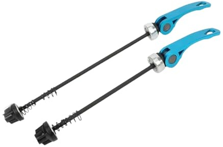 Qianly Hochleistungs Schnellspanner, Vorne Und Hinten, für Rennrad Und Mountainbike Radnaben, Blau