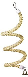 Nobby Vogelspielzeug, Sisal-Spirale für Papageien, Großsittiche und Sittiche, Natur, Medium Breeds
