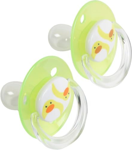 NIP Butterfly: Haut- & zahnfreundlicher Schnuller, flacher Sauger, weich & flexibel, Scheibe extra leicht & luftdurchlässig, BPA-frei, nachhaltig, mit Box, 16-32 Monate, Orange/Rot