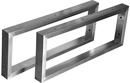 Wandkonsole Edelstahl 201 40x20 Träger Regalträger Regalhalter Konsole Waschbecken MK (100x350 mm - 1 Paar)