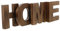 FRANK FLECHTWAREN Holz-Schriftzug Home (4-teilig), Höhe ca. 15cm