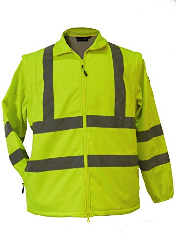 Marc & Mark Arbeits- Softshelljacke/Weste in Herrenübergrößen bis 12xl gelb, Größe:6XL