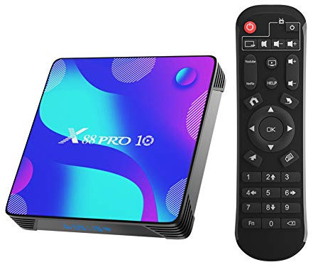 Android TV Box, X10 Android 11.0 TV Box 2GB RAM/16GB ROM RK3318 Quad-Core Support 2.4GHz/5GHz WiFi Bluetooth 4.0, 4K HD Smart TV Box