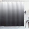 ABAKUHAUS Ombre Duschvorhang, Graustufen- Tone Theme ändern, Stoffliches Gewebe Badezimmerdekorationsset mit Haken, 175 x 220 cm, Weiß Grau