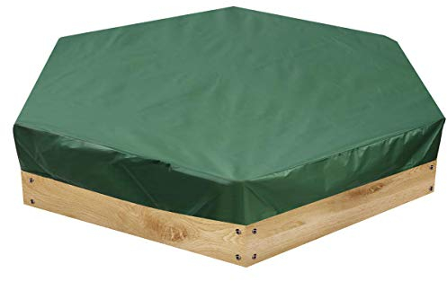 Sandkastenplane Abdeckung für sechseckig Sandkasten Abdeckplane Sandkastenabdeckung Plane 140 * 110cm