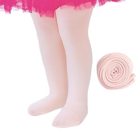 Dancina Collant da bambina per studenti, balletto, danza, scuola (bambine/ragazze/ragazze), Coppia singola balletto rosa, 8-12 Anni