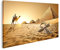 islandburner Bild auf Leinwand Pyramiden Ankh Beduinen Kamel Nähe Wüste Bilder Wandbilder Poster