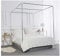 HOXMOMA Moskitonetzhalter Vier Eckbett, Edelstahl Baldachin Moskitonetz Baldachin Rahmen, Gestell für Twin/Full/Queen/King Size/California King,16mm,1.8×2m Bed