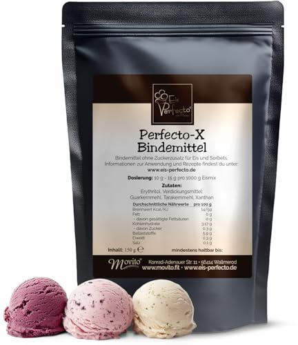 Bindemittel für Eis Zuckerfrei – mit Guarkernmehl für Eis │ Vegan │ 150 g │ X-Bindemittel