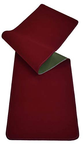 Casatessile Tappeto Cucina passatoia Antiscivolo Largo 50 cm. Tinta Unita VELLUTATA Corsia Lavello, Tappeti Multiuso Lavabile. - Bordeaux, 280 cm.