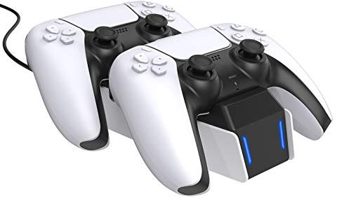 AISEN Controller Dual Stazione di Ricarica con Dual Tipo-C Adattatori Controller Dock di Carica per Playstation 5 DualSense Controller