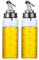 MHTECH Botella de aceite y vinagre, botella dispensadora de vinagre de aceite de oliva, botella de aceite de vidrio sin goteo de 300 ml, con graduaciones precisas, a prueba de polvo y fugas