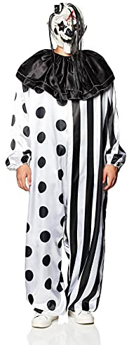 Men's Killer Clown Fancy Dress Costume Small White