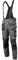 NEO TOOLS Herren Arbeitshose 6-in-1 – kurze Hose, Herrenhose, Latzhose, 100% Baumwolle 260 g/m², abknöpfbarer Hosenträger, Multifunktionstaschen, elastischer Gummibund, Größe:L, grau